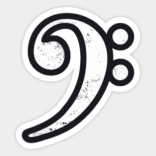 Bass Clef Sticker